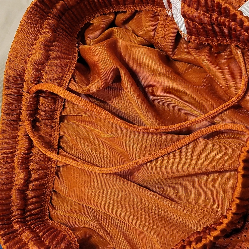 Like New University of Texas Colored Burnt Orange Tek Gear Basketball Shorts - Picture 5 of 5